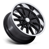 20X9.5 US Mag 1PC UC145 RAMBLER 6 GLOSS BLACK DIAMOND CUT LIP 6X127