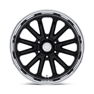 20X9.5 US Mag 1PC UC145 RAMBLER 6 GLOSS BLACK DIAMOND CUT LIP 6X139.7
