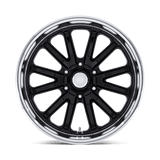 20X8 US Mag 1PC UC145 RAMBLER 6 GLOSS BLACK DIAMOND CUT LIP 6X135