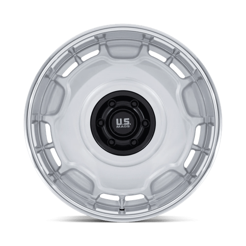 22X9 US Mag 1PC UC146 ARLINGTON SILVER M-BLK CENTER W/ DC-LIP 6X139.7