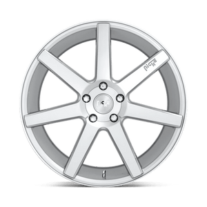 20X10 Niche 1PC M179 VERONA GLOSS SILVER MACHINED 5X120