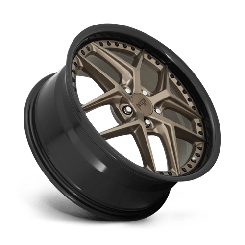19X8.5 Niche 1PC M227 VICE MATTE BRONZE BLACK BEAD RING 5X114.3