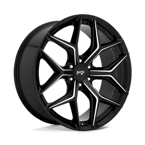 24X10 Niche 1PC M232 VICE SUV GLOSS BLACK MILLED 6X135