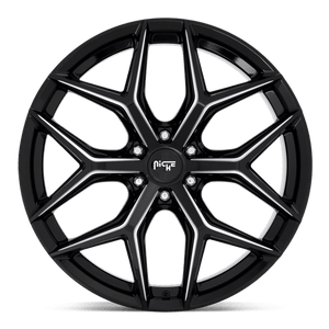 24X10 Niche 1PC M232 VICE SUV GLOSS BLACK MILLED 6X135