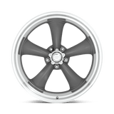 17X8 American Racing Vintage VN215 CLASSIC TORQ THRUST II MAG GRAY W/ MACHINED LIP 5X120.65