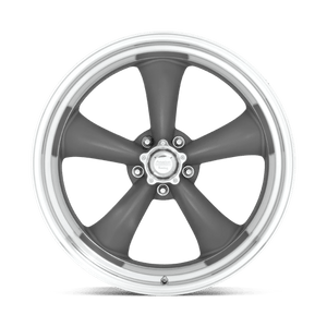 15X6 American Racing Vintage VN215 CLASSIC TORQ THRUST II MAG GRAY W/ MACHINED LIP 5X120.65