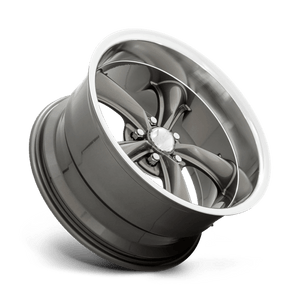 20X8.5 American Racing Vintage VN338 BOSS TT GRAPHITE W/ DIAMOND CUT LIP 5X120.65
