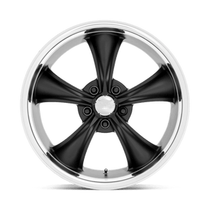 20X8.5 American Racing Vintage VN338 BOSS TT TEXTURED BLACK DIAMOND CUT LIP 5X120.65