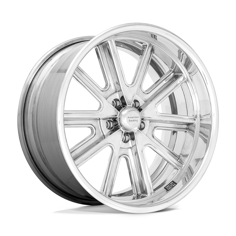 17X9 American Racing Vintage VN407 COBRA TWO-PC POLISHED POLISH BARREL 5X114.3
