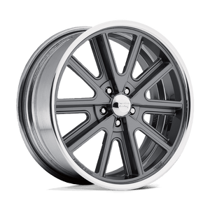 17X7 American Racing Vintage VN407 COBRA TWO-PC MAG GRAY POLISH BARREL 5X114.3