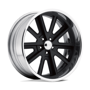 18X12 American Racing Vintage VN407 COBRA 2-PC HOT R BLK CNTR POL BARREL 5X114.3
