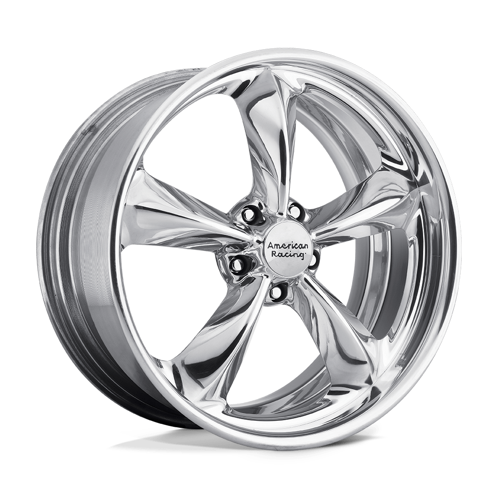17X8 American Racing Vintage VN425 TORQ THRUST SL TWO-PIECE POLISHED 5X120.65