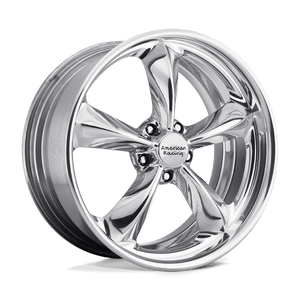18X9 American Racing Vintage VN425 TORQ THRUST SL TWO-PIECE POLISHED 5X120.65