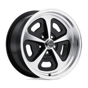 15X7 American Racing Vintage VN501 500 MONO CAST GLOSS BLACK MACHINED 5X120.65
