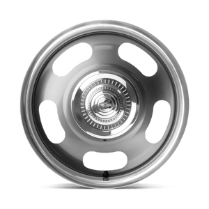 20X8 American Racing Vintage VN506 MAG GRAY CENTER W/ POLISHED LP BLANK