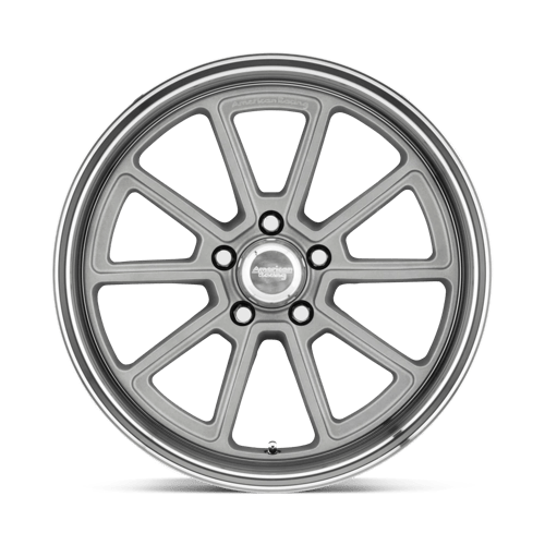 18X10 American Racing Vintage VN510 DRAFT VINTAGE SILVER W/ DIAMOND LIP 5X120.65