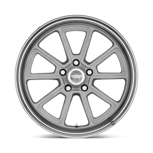 20X8.5 American Racing Vintage VN510 DRAFT VINTAGE SILVER W/ DIAMOND LIP 5X120.65