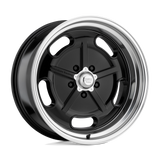 20X9.5 American Racing Vintage VN511 SALT FLAT GLOSS BLACK W/ DIAMOND CUT LIP 5X127