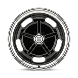 17X7 American Racing Vintage VN511 SALT FLAT GLOSS BLACK W/ DIAMOND CUT LIP 5X120.65