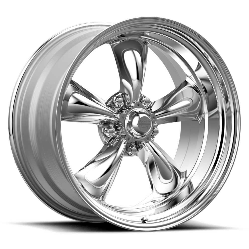 15X8 American Racing Vintage VN515 TORQ THRUST II 1 PC POLISHED 5X127
