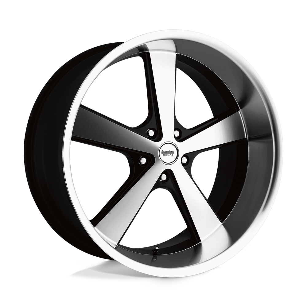20X10 American Racing Vintage VN701 NOVA GLOSS BLACK MACHINED 5X127