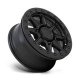 14X7 Black Rhino Hard Alloys - UTV WEBB UTV BEADLOCK MATTE BLACK 4X156