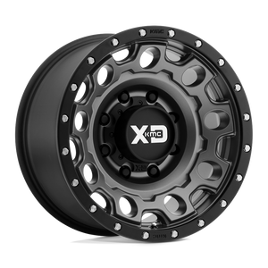 18X9 XD XD129 HOLESHOT MATTE GRAY W/ BLACK RING 6X139.7