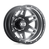 20X7.5 XD XD130 MACHETE DUALLY MATTE GRAY W/ BLACK RING 8X165.1