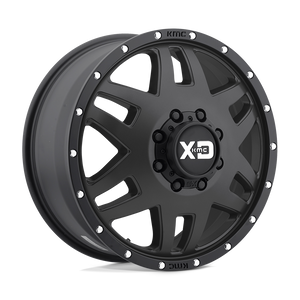 17X6.5 XD XD130 MACHETE DUALLY SATIN BLACK 8X200