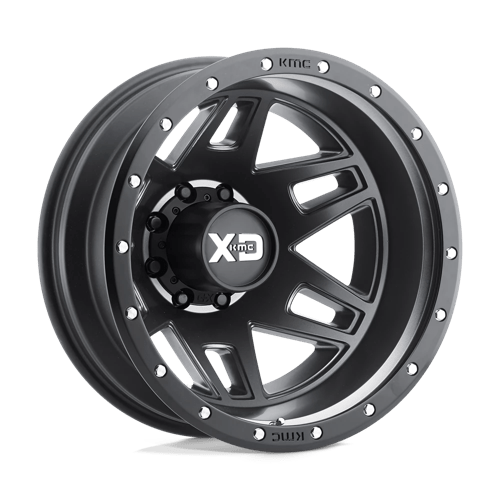 17X6.5 XD XD130 MACHETE DUALLY SATIN BLACK 8X200