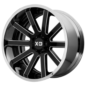 22X10 XD XD200 HEIST G-BLK MILL CENTER W/ CHR LIP 8X180