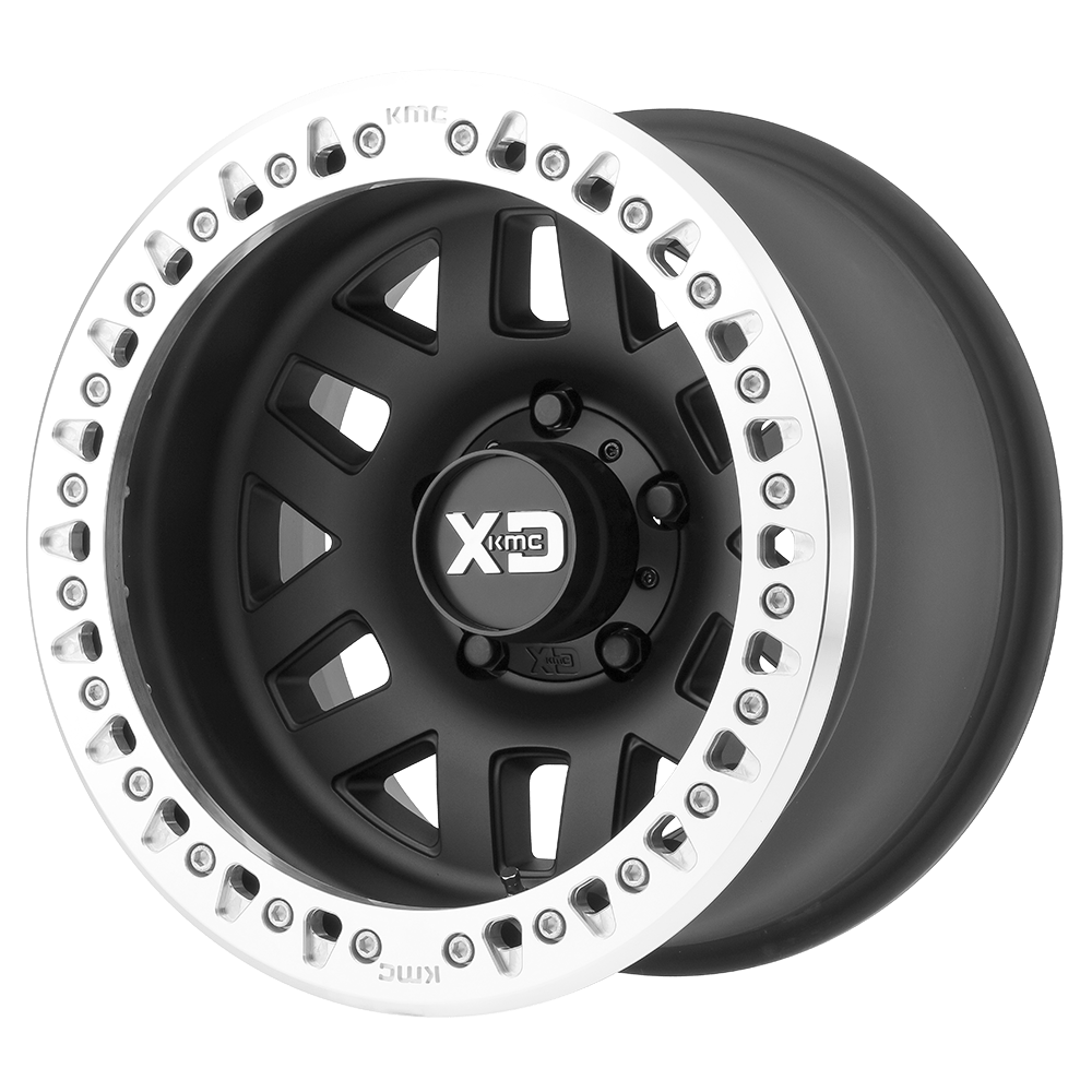 17X9 XD XD229 MACHETE CRAWL BEADLOCK SATIN BLACK W/ MACHINED RING 5X114.3