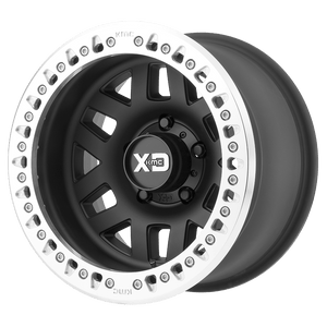 17X9 XD XD229 MACHETE CRAWL BEADLOCK SATIN BLACK W/ MACHINED RING 5X114.3