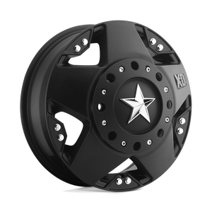 17X8 XD XD775 ROCKSTAR DUALLY MATTE BLACK FRONT 5X127/5X139.7
