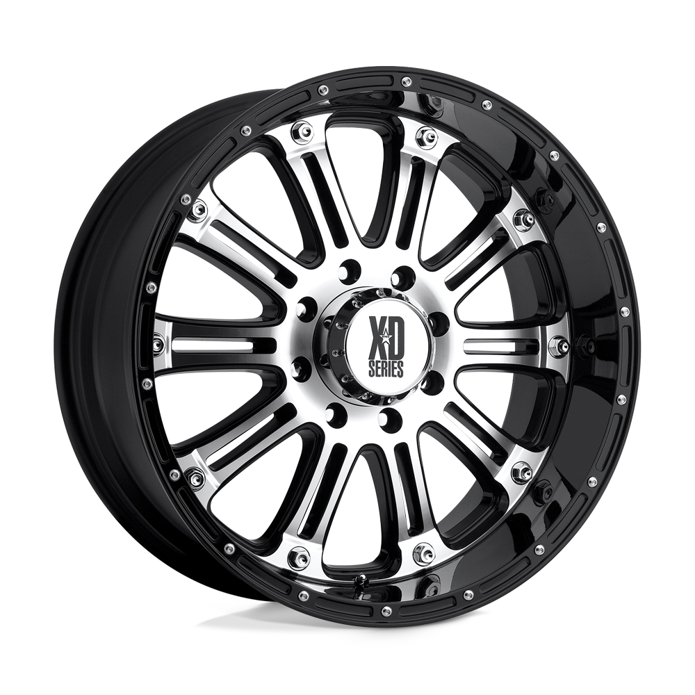 16X8 XD XD795 HOSS GLOSS BLACK MACHINED 8X165.1