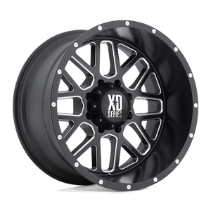 20X10 XD XD820 GRENADE SATIN BLACK MILLED 8X180