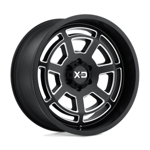20X9 XD XD824 BONES SEMI GLOSS BLACK MILLED 6X139.7