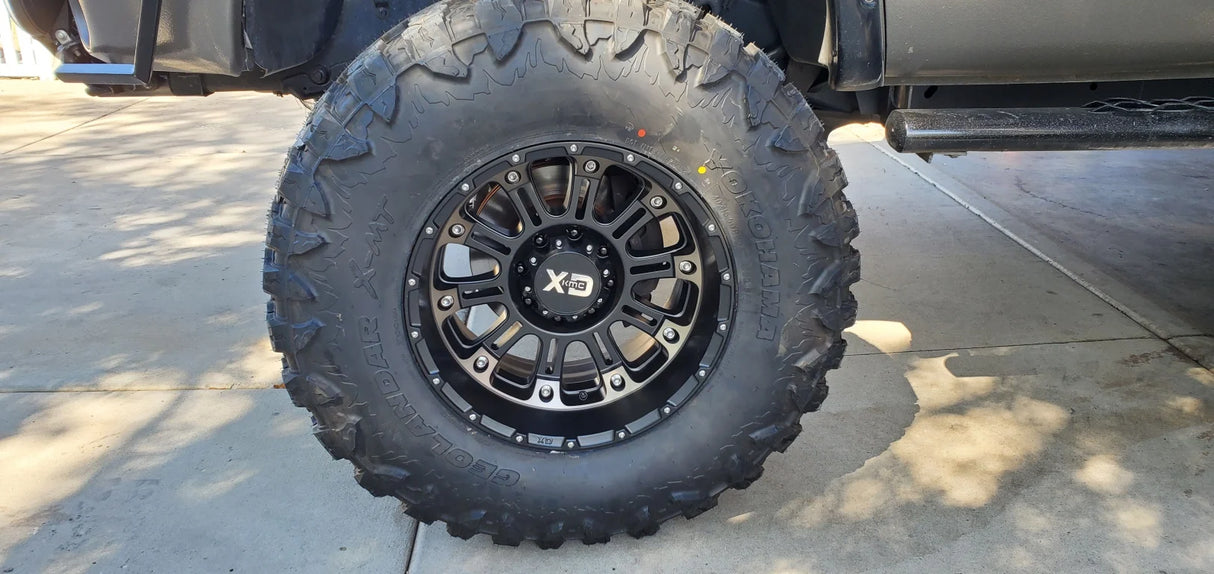 20X9 XD XD829 HOSS II RIMS - SATIN BLACK MACH W/ GRAY TINT 6X135