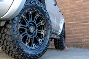 17X9 XD XD829 HOSS II RIMS - SATIN BLACK MACH W/ DARK TINT 6X135