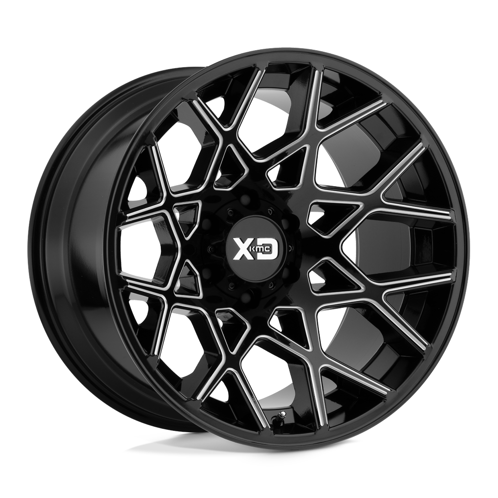 20X10 XD XD831 CHOPSTIX GLOSS BLACK MILLED 5X127