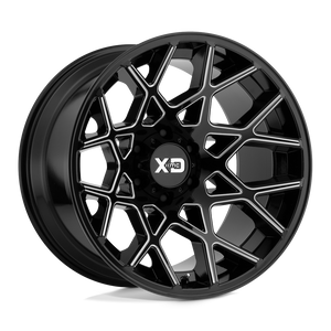 20X10 XD XD831 CHOPSTIX GLOSS BLACK MILLED 5X127