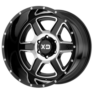 20X9 XD XD832 FUSION GLOSS BLACK MACHINED 6X139.7