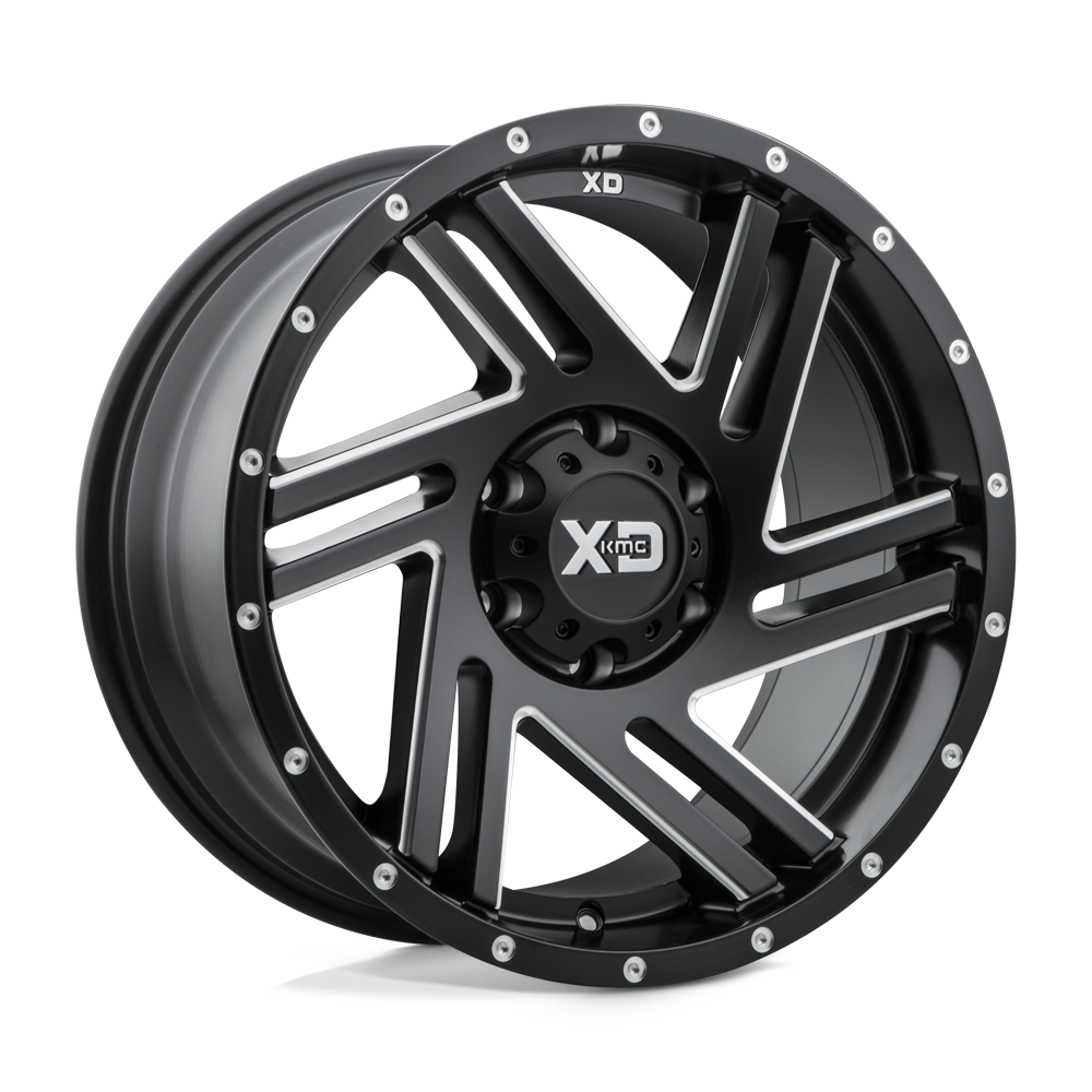 18X9 XD XD835 SWIPE SATIN BLACK MILLED 6X114.3