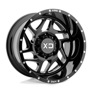 20X9 XD XD836 FURY GLOSS BLACK MILLED 6X135