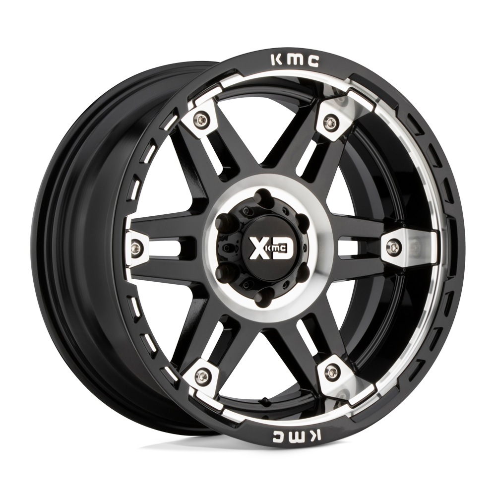 20X10 XD XD840 SPY II GLOSS BLACK MACHINED 6X135