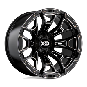 18X10 XD XD841 BONEYARD GLOSS BLACK MILLED 8X165.1