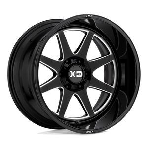 20X9 XD XD844 PIKE GLOSS BLACK MILLED 6X114.3