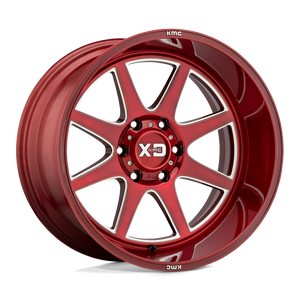 20X9 XD XD844 PIKE BRUSHED RED W/ MILLED ACCENTS 6X139.7