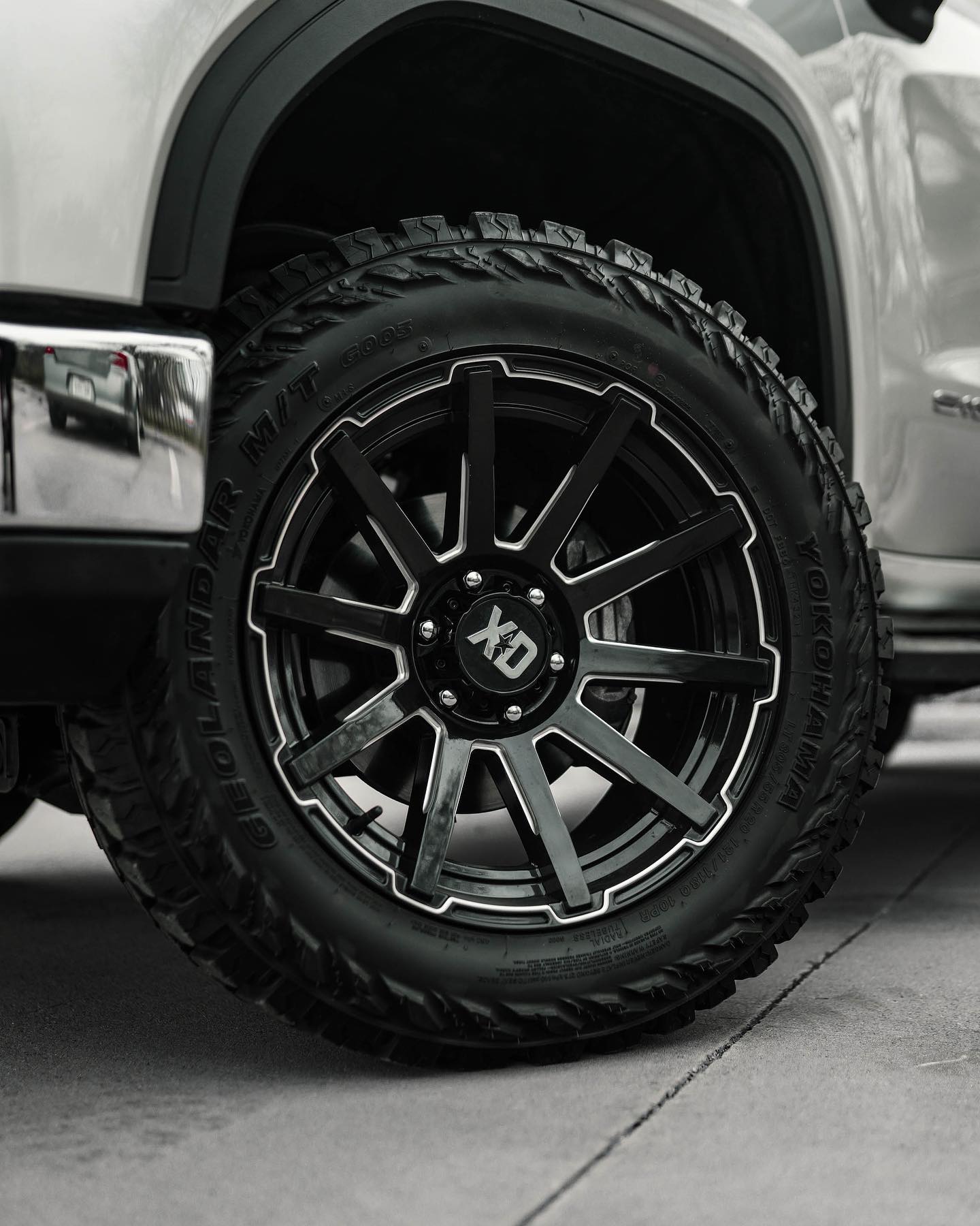 20X9 XD XD847 OUTBREAK RIMS - GLOSS BLACK MILLED 6X114.3