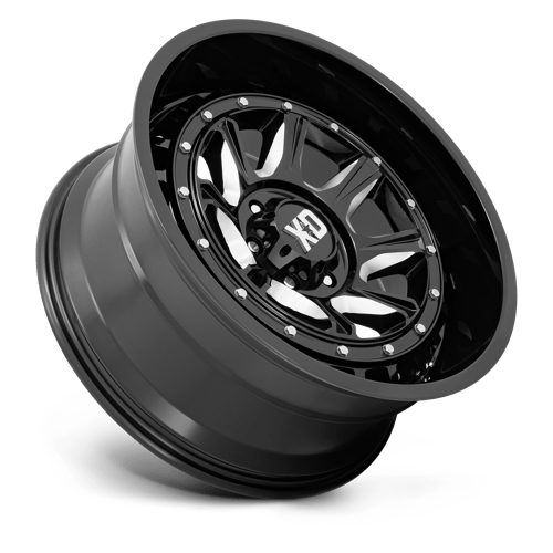 20X10 XD XD866 OUTLANDER GLOSS BLACK MILLED 6X135